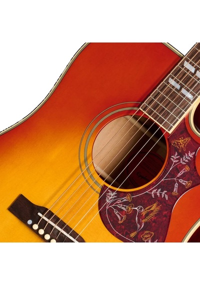 Epiphone Hummingbird Standard Ec Elektro Akustik Gitar Cherry Sunburst