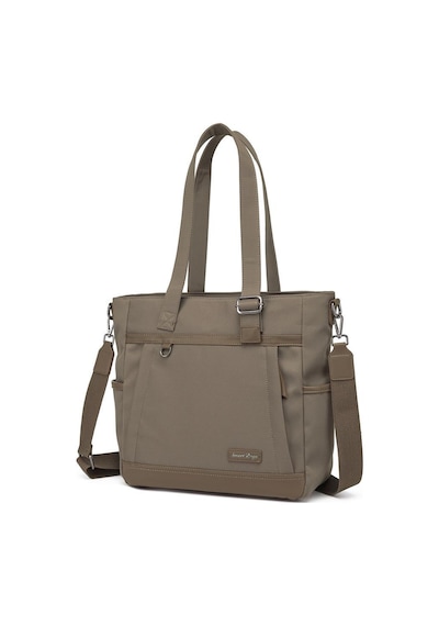 Smart Bags Twill Dimi Kumaş Kadın Omuz Çantası 3331 Kahve