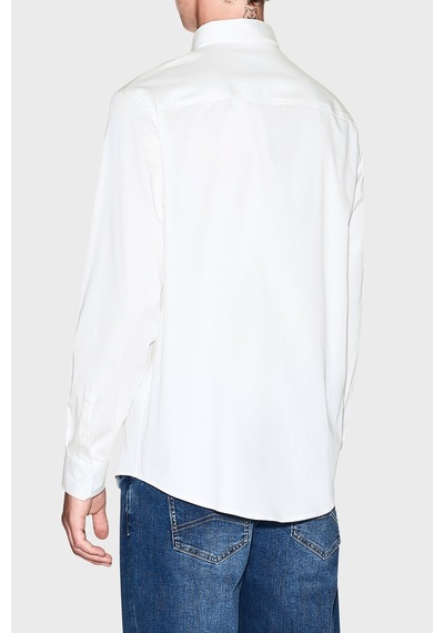 Armani Exchange Erkek Gömlek Xm001224 Af10192 U0009 Beyaz Beyaz