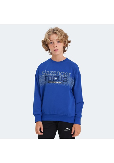 Slazenger LAST Çocuk  Saks Mavi Sweatshirt