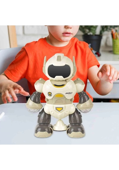 Rotating Müzikli Işıklı Ve Hareketli Dönen Akıllı Robot 0