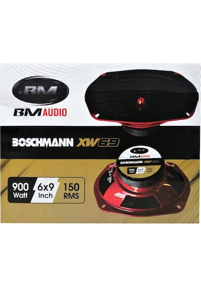 BM Audio Boschmann XW69 Oval Midrange Kızıl Kurşun Göbek 150 RMS