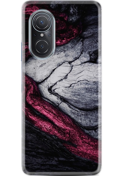 Huawei Nova 9 Se Kılıf Silikon Desen Purple Gray Marble 1617
