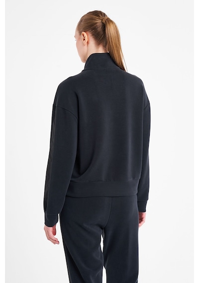 Lescon Kadın Fermuarlı Sweatshirt 25n-2101 Siyah