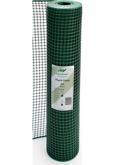 Plastik Dekoratif Bahçe Çiti (1Mtx5Mt-Yeşil)