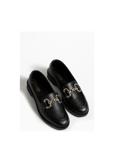Jane Kadın Loafer Makosen Casual Toka Detay Günlük Ayakkabı Siyah
