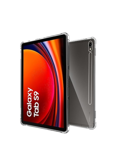 Samsung Galaxy Tab S9 Uyumlu 11" Sm-x710 Kılıf Şeffaf Anti Şok Köşe Korumalı