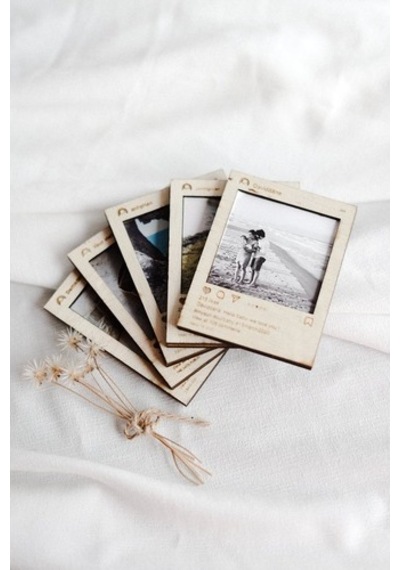 Ahşap Instagram Stil Fotoğraf Çerçevesi