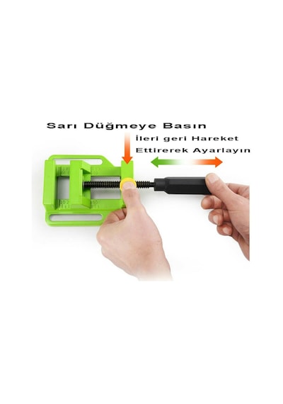 Matkap Delme Zımparalama için Düz Çeneli Tezgah Mengene Kalıpcı