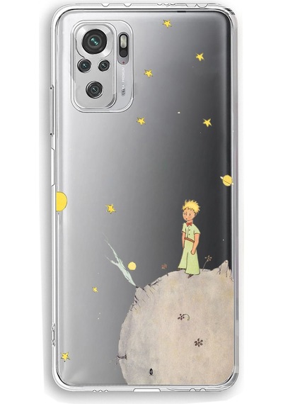 Redmi Note 10 Ve 10s Uyumlu Küçük Prens Tasarımlı Baskılı Silikon Kılıf Renkli
