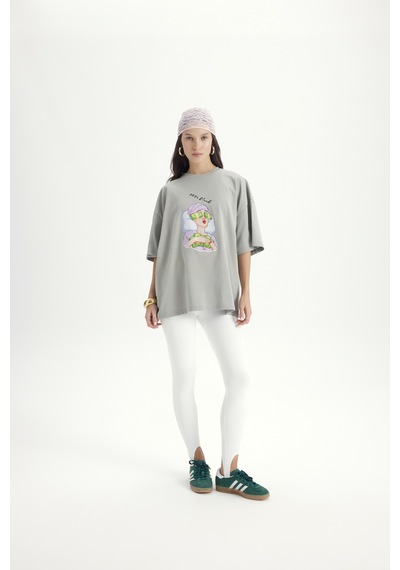 Mai Studios Co. Mood Oversize Gri T-shirt Gri