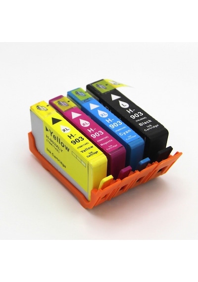 Hp 903bk / 903xl Cmy Uyumlu Kartuş Set / 6950 / 6960 / 6970 / 6975