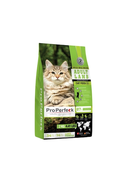 Pro Perfeck Süper Premium Kuzulu Bal Kabaklı ve Elmalı Yetişkin Kedi Maması 2 KG