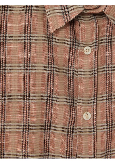Lcw Vision Pembe Regular Fit Ekose Erkek Gömlek