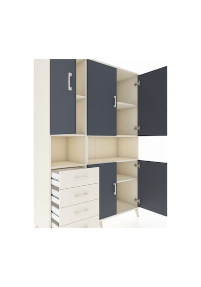 Hyperion Dolap 7 Raflı 4 Çekmeceli 5 Kapaklı 132x44x195 Aytaşı-antrasit/aytaşı Antrasıt/aytası Hyperion Dolap 7 Raflı 4 Çekmeceli 5 Kapaklı 132x44x195 Aytaşı-antrasit/aytaşı Antrasıt/aytası