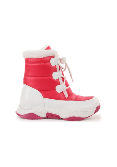 Kiko Kids Alison Bağcıklı Kız Çocuk Kar Botu Fuşya - Pembe Fuşya - Pembe