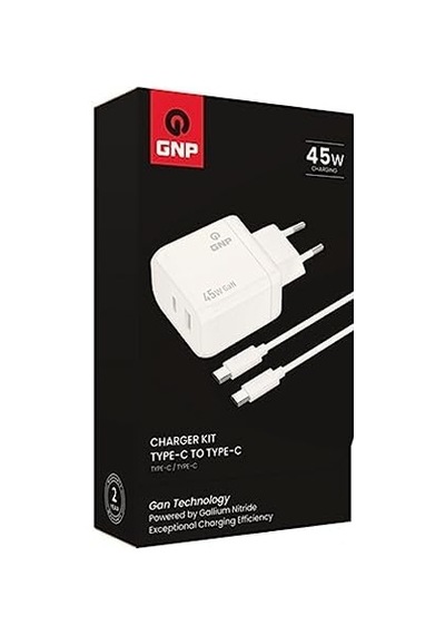 Gnp Genpa 45w Gan Şarj Adaptörü Ve Type-c Kablo Seti