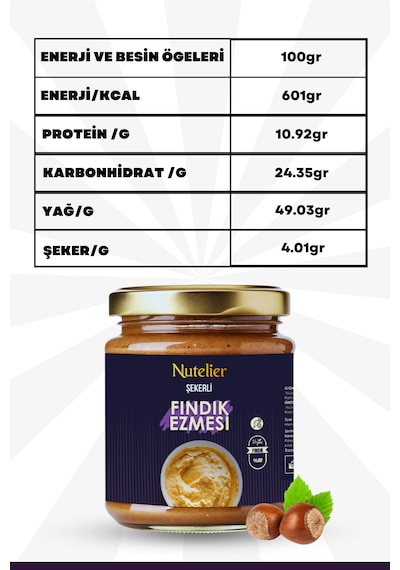 Nutelier Şekerli Fındık Ezmesi 350 G Nutelier Şekerli Fındık Ezmesi 350 G