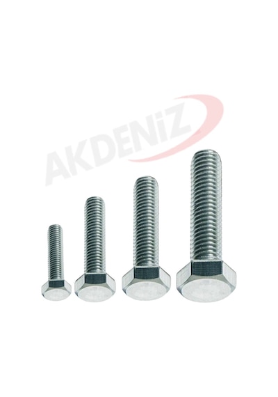 Akdeniz Dın933 M6 12 Mm Galv. Kaplamalı Cıvata 5000 Adet
