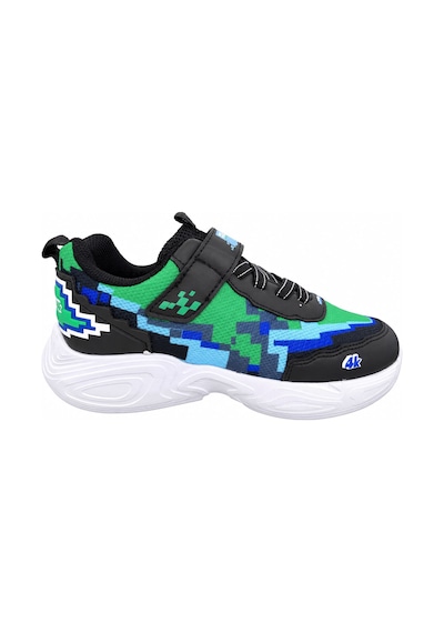 Papucumun Dünyası Çocuk Cırt Bantlı Kalın Tabanlı Piksel 3d Desenli Craft Tarzı Sneaker Yeşil Papucumun Dünyası Çocuk Cırt Bantlı Kalın Tabanlı Piksel 3d Desenli Craft Tarzı Sneaker Yeşil