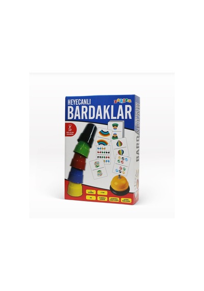 Zekice Zekice Heyecanlı Bardaklar Eğitici Kutu Oyunu.