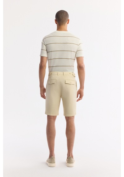 Avva Erkek Bej Klasik Bel Pamuklu Bi-stretch Relaxed Fit Şort A51y3727