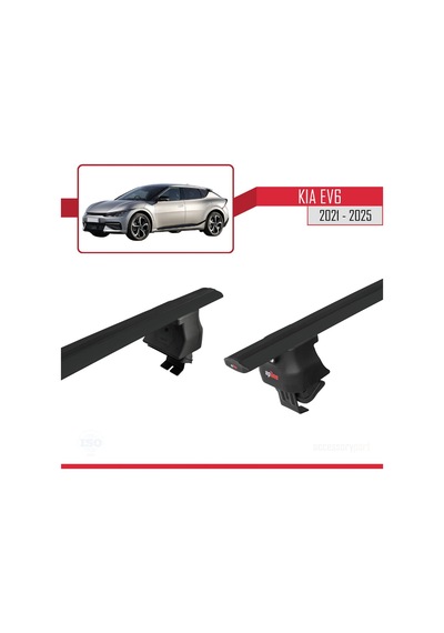 Kia Ev6 2021 Ve Sonrası İle Uyumlu Ace-4 Ara Atkı Tavan Barı Siya