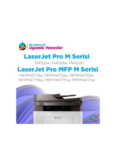 Hp Color Laserjet Pro M452dn Cf410a Siyah Muadil Toner Çipli
