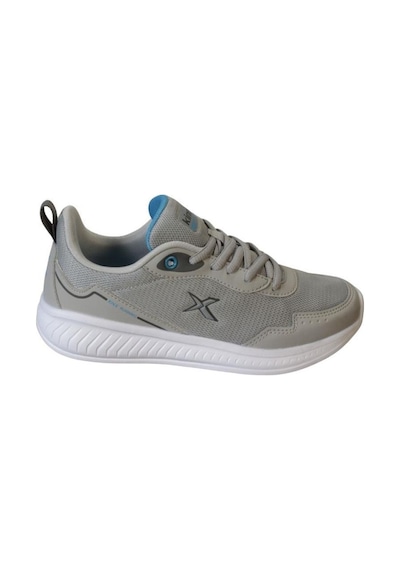 Kinetix Erkek Gri Siyah Fileli Sneaker Spor Yürüyüş Ayakkabısı 001