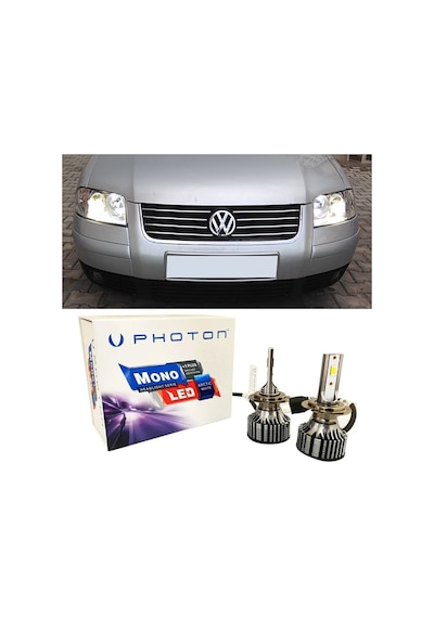 Vw Passat B5.5 Led Xenon Kısa Far Ampulü H7 Mono Yeni Seri Beyaz 2000-2005