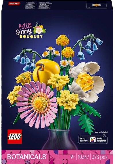 LEGO® Botanicals Küçük Sarı Buket 10347 - 9 Yaş ve Üzeri Çocuklar için Yaratıcı Oyuncak Yapım Seti (373 Parça)