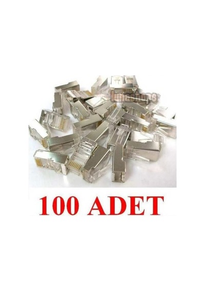 Rj 45 Metal Jak Konnektör 8P8C 100 Adet Rj45