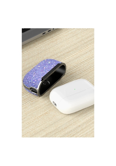Onegif Apple AirPods Uyumlu Pro 2 2.nesil Bright Simli AirPods Uyumlu Kapak - Pembe Düz Renkli