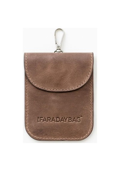 Faraday Anahtarlık Koruyucu - Gerçek Deri Premium Sinyal Engelleme Torbaları - Rfıd Engelleme Araba Anahtarı Güvenlik Kalkanı
