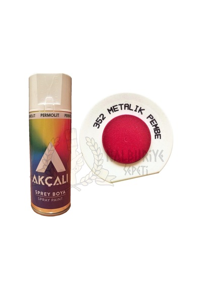 Akçalı Metalik Pembe simli Sprey Boya 400 ML - 352