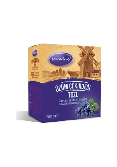 Mecitefendi Ögütülmüş Üzüm Çekirdeği Tozu 200 Gram
