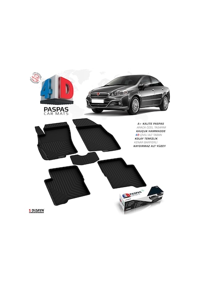 Fiat Linea 4D Havuzlu Paspas 2007-2018 A+Kalite