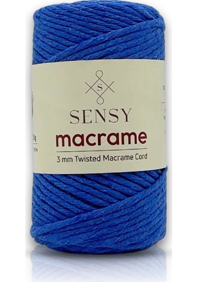 Sensy Premium Taranan Makrome Makrame Hobi Ipi Saks Mavisi
