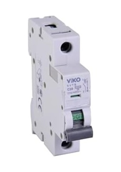 6vtb-1c20 Otomatik Sigorta 6ka C Tipi 1 Kutup 20a