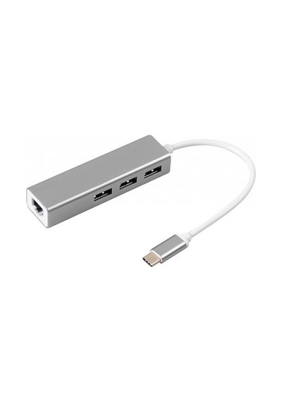 S-Link Sl-Uty1010 Tpye-C To Usb 3.0 - 3 Ports +  Rj