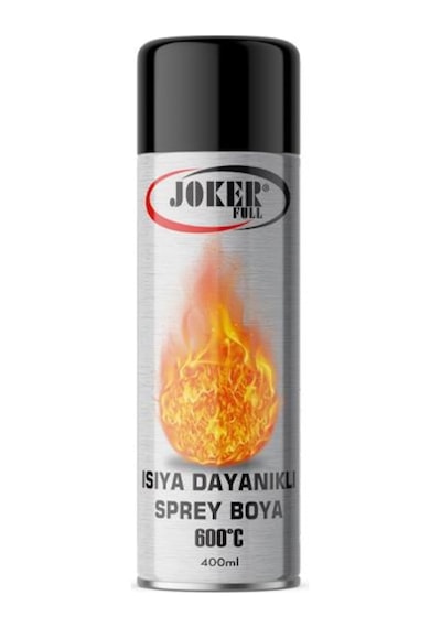 Isıya Dayanıklı Sprey Boya 600 C° Mat Siyah 400 Ml Egsoz Boyası