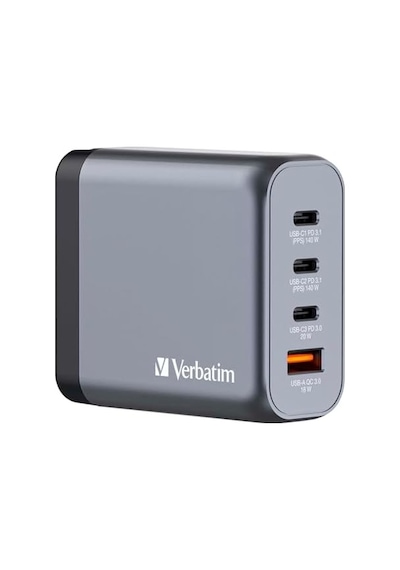 Gnc-140 Gan Charger 140w With 2 X Usb-c Pd 140w / 1 X Usb-c Pd 20w / 1 X Usb-a Qc 3.0 Eu/uk/us