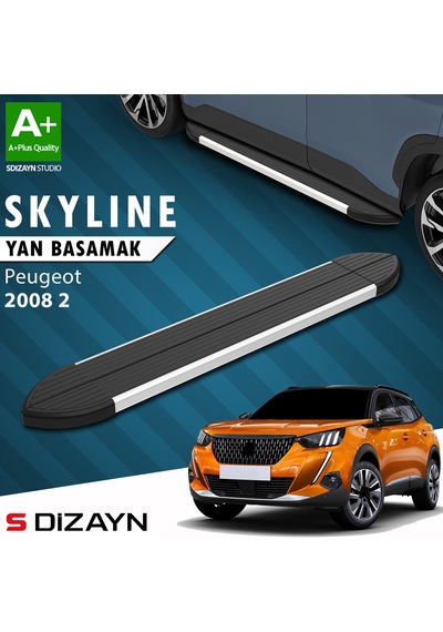 S-dizayn Peugeot 2008 2 Skyline Aluminyum Yan Basamak 183 Cm 2020 Üzeri A+ Kalite