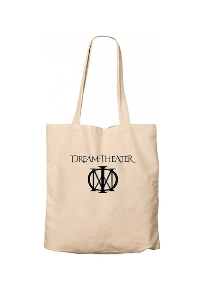 Dream Theater Logo Krem Kanvas Bez Çanta Krem