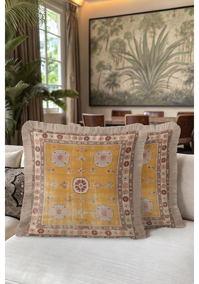 Saray Halı Motifli Lüx Saçaklı Yastık Kılıfı-geleneksel Vintage Altın Renkli Püsküllü Kırlent Kılıfı Metalik Grili Leylak Saray Halı Motifli Lüx Saçaklı Yastık Kılıfı-geleneksel Vintage Altın Renkli Püsküllü Kırlent Kılıfı Metalik Grili Leylak