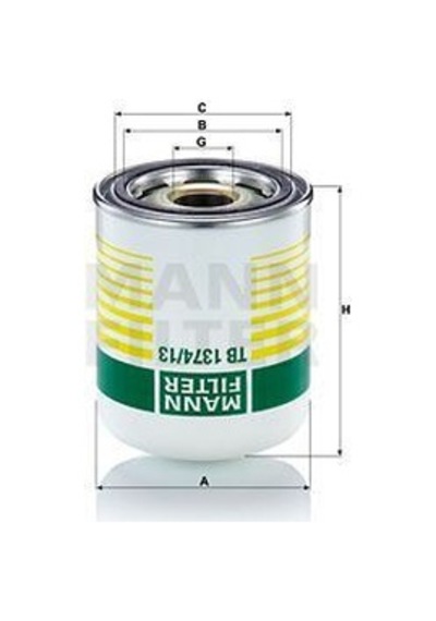 Mann-av Hava Kurutucu Fıltre Eskı Model Unıversal Tb1374x AOD-MANN TB1374/13X