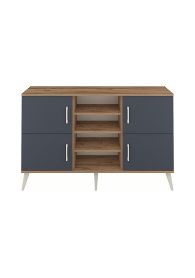 Arges Konsol 5 Raflı 4 Kapaklı 132x30x83 Çam-antrasit/çam Antrasit/çam Arges Konsol 5 Raflı 4 Kapaklı 132x30x83 Çam-antrasit/çam Antrasit/çam