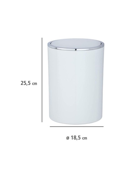2 Li Çöp Kovası Beyaz İnka Model 25,5 X 18,5 16,5 X 14 Beyaz