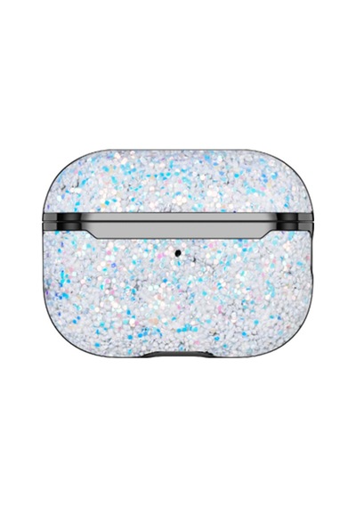 Onegif Apple Uyumlu  Airpods Pro 2 nesil Bright Simli Kapak Gümüş
