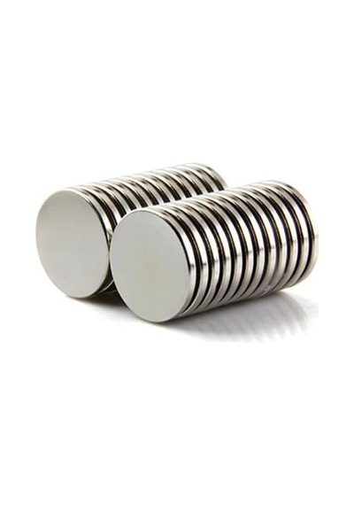 10 Adet 20x2 Mm Yuvarlak Güçlü Neodyum Mıknatıs Çap 20 Mm Kalınlık 2 Mm